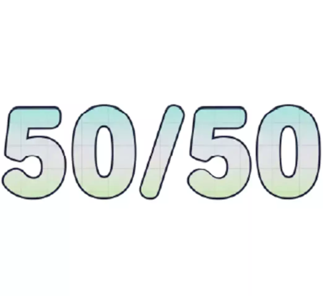 50 / 50
